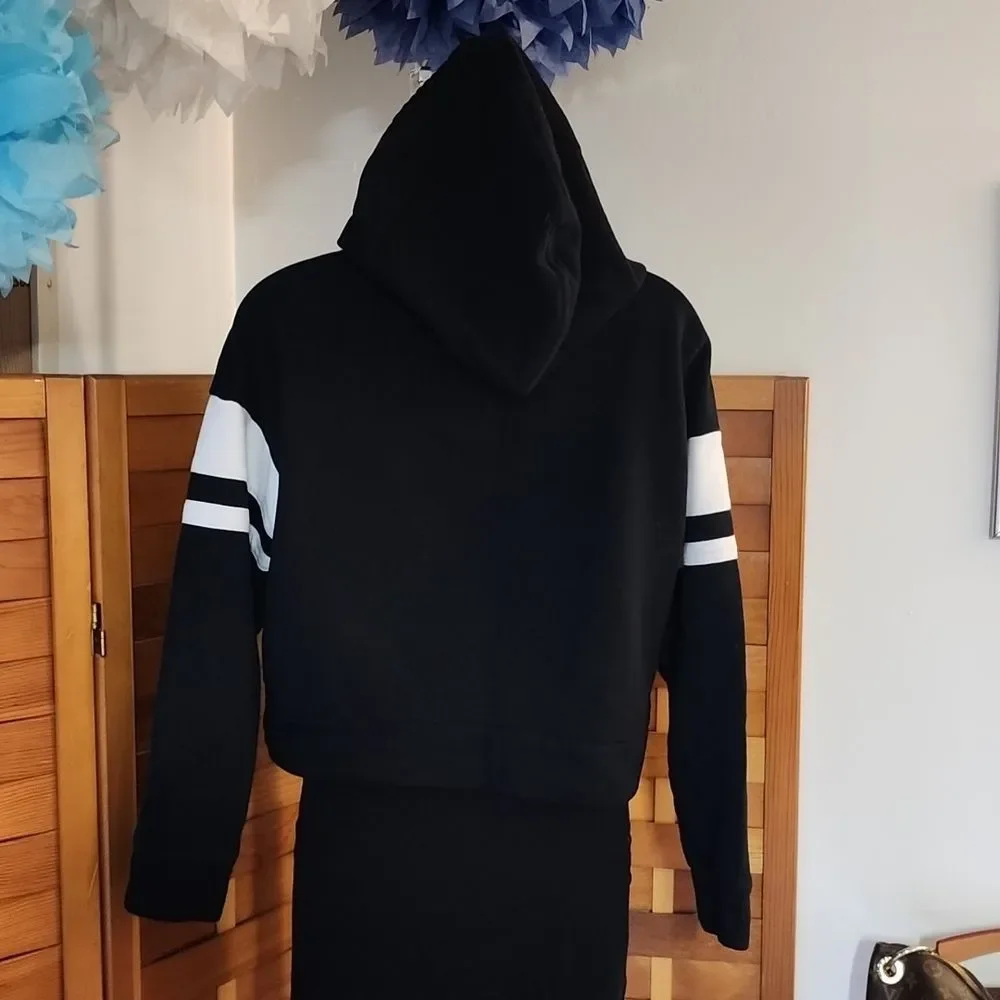 Forever 21 cropped hooded sweatshirt - Picture 4 of 8